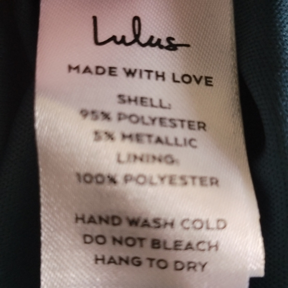 Women's Lulus Ailey Gold and Teal Skater Dress Size Large NWT - Picture 4 of 9